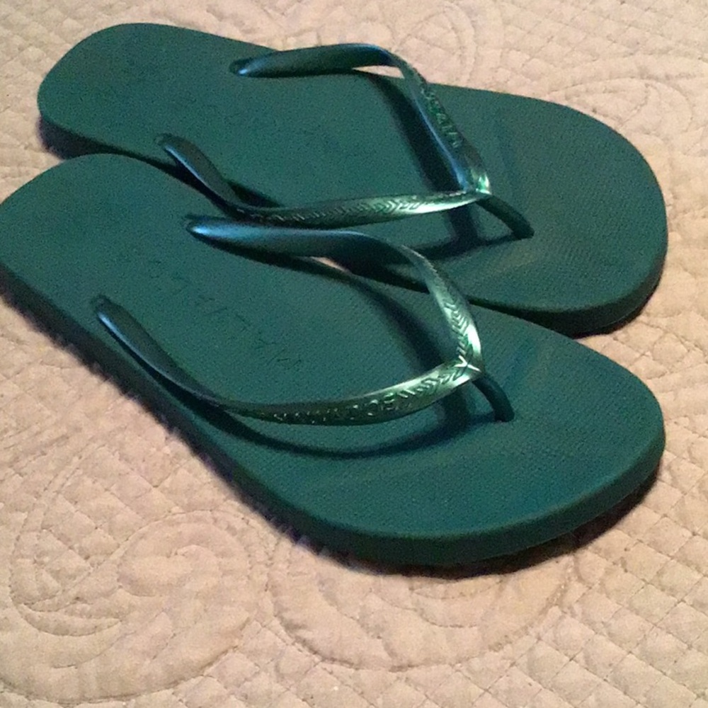 Malvados rubber flip flop thong sandals.